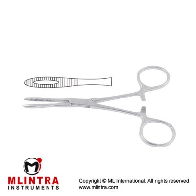Kroenlein Haemostatic Forcep Stainless Steel, 13 cm - 5"